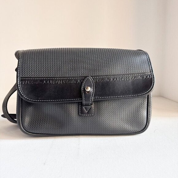 Vintage Charles Jourdan Sportif Textured Rectangular Crossbody Bag - Picture 2 of 10